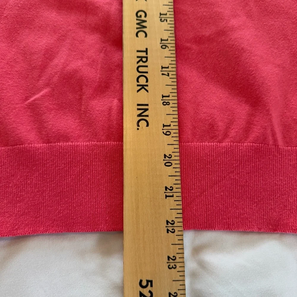 Lands’ End Coral Cardigan Set S 6/8 Cotton Blend Button Front Lightweight Layer